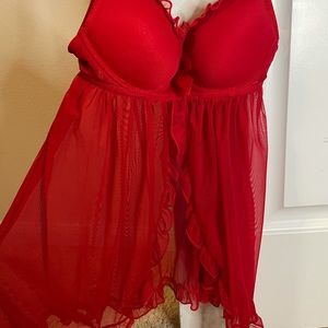 Passion forever. Never worn before red lingerie